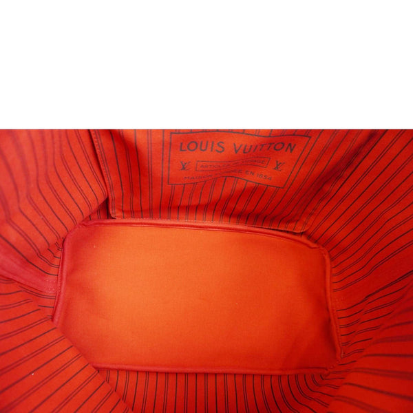 LOUIS VUITTON Neverfull GM Damier Ebene Tote Bag Brown