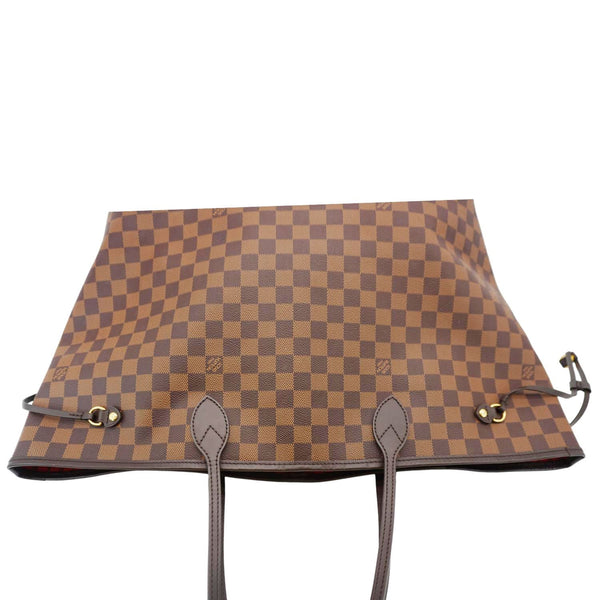 LOUIS VUITTON Neverfull GM Damier Ebene Tote Bag Brown