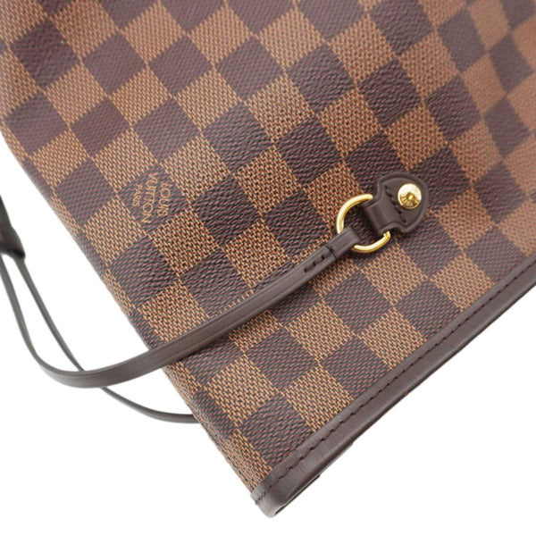 LOUIS VUITTON Neverfull GM Damier Ebene Tote Bag Brown