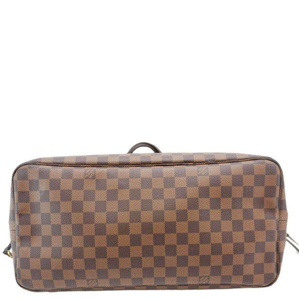 LOUIS VUITTON Neverfull GM Damier Ebene Tote Bag Brown