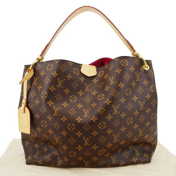 LOUIS VUITTON Graceful MM Monogram Canvas Shoulder Bag Brown