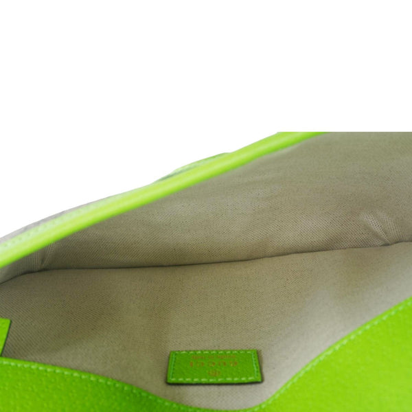 GUCCI Ophidia GG Supreme Canvas Web Belt Bag Neon Green 752597