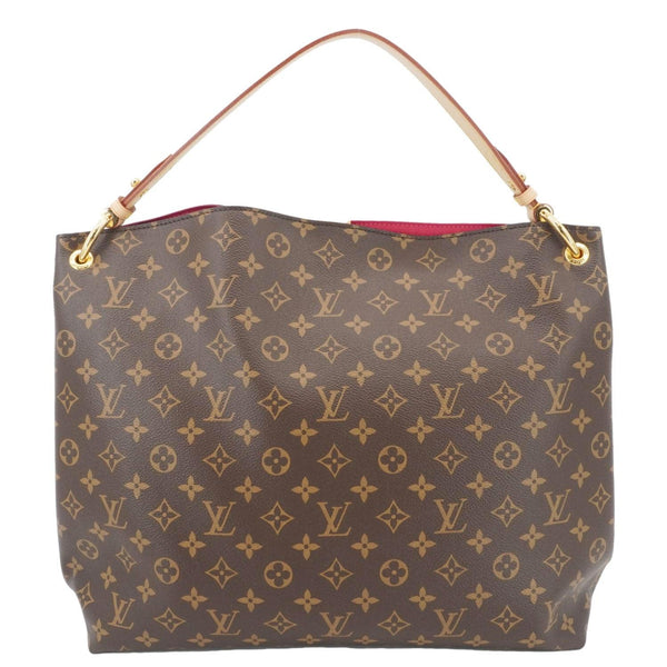 LOUIS VUITTON Graceful MM Monogram Canvas Shoulder Bag Brown