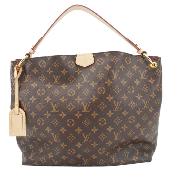 LOUIS VUITTON Graceful MM Monogram Canvas Shoulder Bag Brown