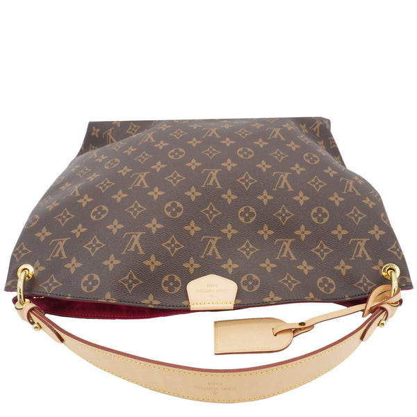 LOUIS VUITTON Graceful MM Monogram Canvas Shoulder Bag Brown