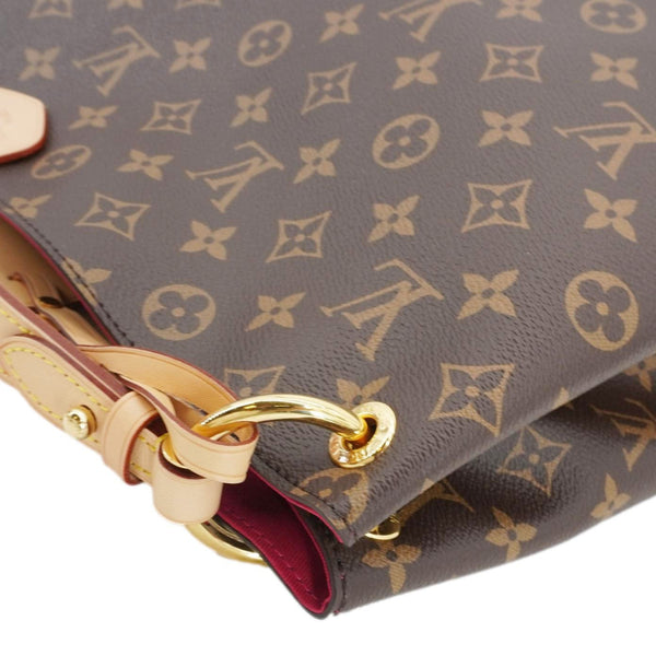 LOUIS VUITTON Graceful MM Monogram Canvas Shoulder Bag Brown