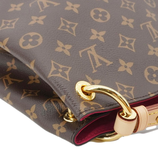 LOUIS VUITTON Graceful MM Monogram Canvas Shoulder Bag Brown