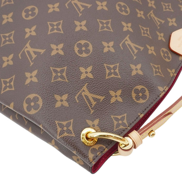 LOUIS VUITTON Graceful MM Monogram Canvas Shoulder Bag Brown
