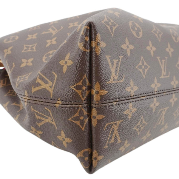 LOUIS VUITTON Graceful MM Monogram Canvas Shoulder Bag Brown