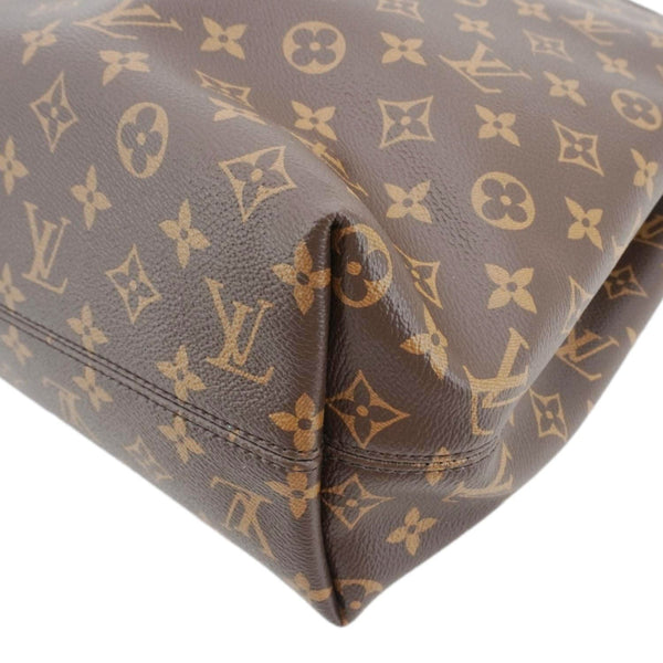 LOUIS VUITTON Graceful MM Monogram Canvas Shoulder Bag Brown