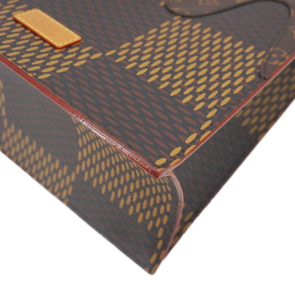 LOUIS VUITTON X NIGO Giant Damier Ebene Monogram Tote Shoulder Bag Brown
