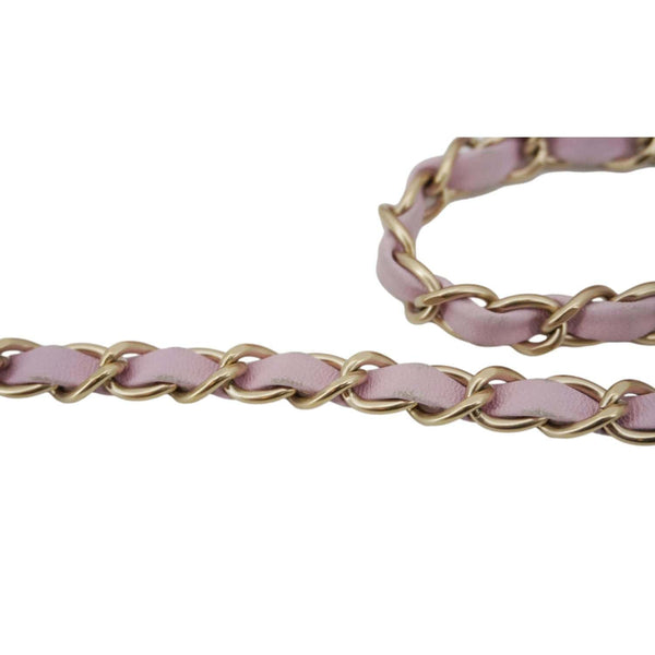 CHANEL Mademoiselle Chic Flap Quilted Lambskin Leather Crossbody Bag Pink