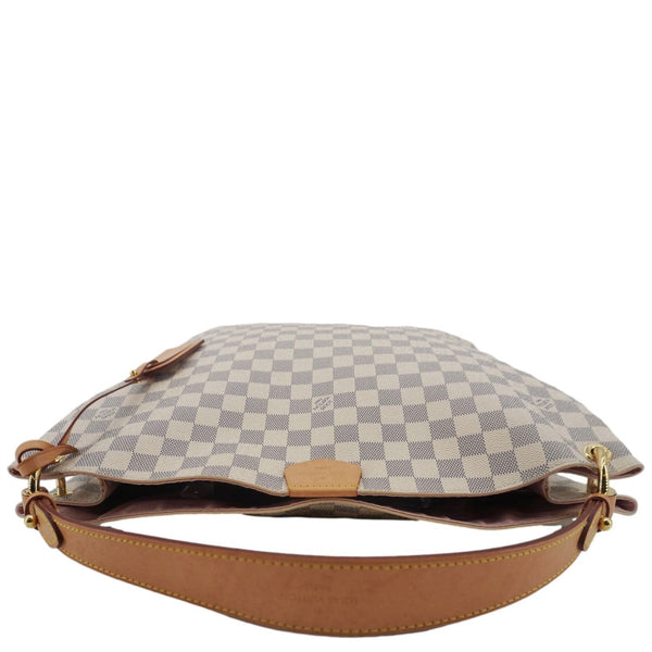 LOUIS VUITTON Graceful MM Damier Azur Hobo Shoulder Bag Rose Ballerine