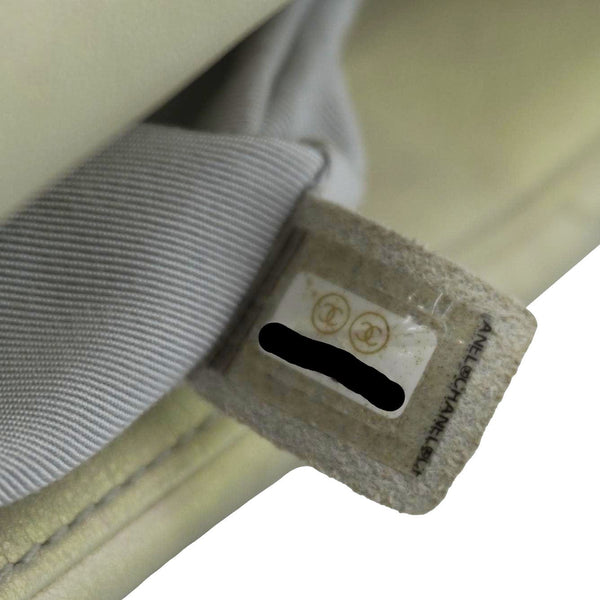 CHANEL Iridescent 19 Flap Calfskin Quilted Leather Shoulder Bag Metallic Gold