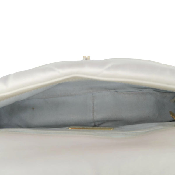 CHANEL Iridescent 19 Flap Calfskin Quilted Leather Shoulder Bag Metallic Gold