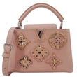 LOUIS VUITTON Capucines BB Mechanical Flowers Taurillon Leather Crossbody Bag Pink
