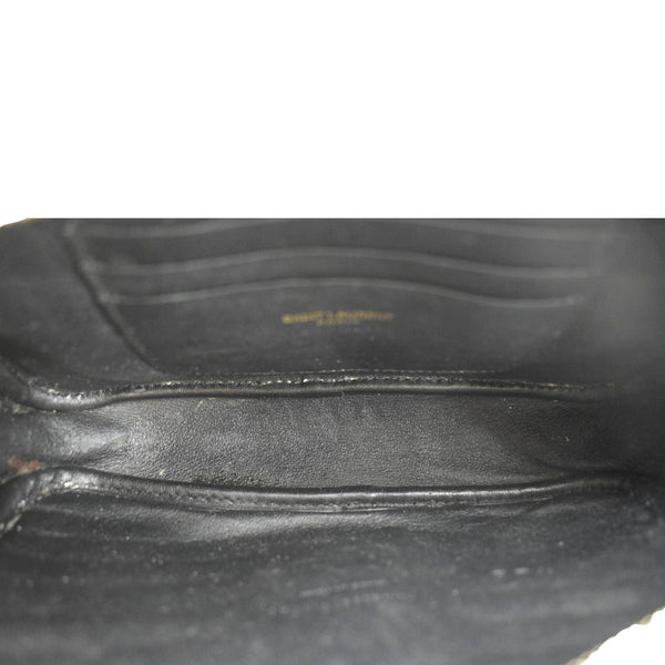 YVES SAINT LAURENT Lou Chevron Leather Camera Crossbody Bag Black