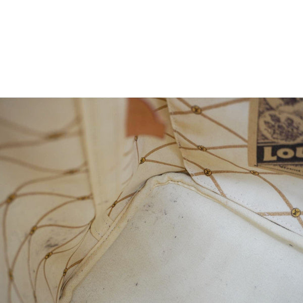 LOUIS VUITTON Neverfull Summer Trunk Damier Azur Shoulder Bag White