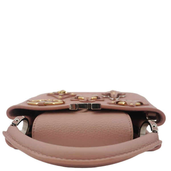 LOUIS VUITTON Capucines BB Mechanical Flowers Taurillon Leather Crossbody Bag Pink