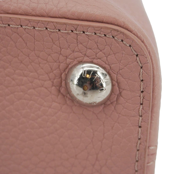 LOUIS VUITTON Capucines BB Mechanical Flowers Taurillon Leather Crossbody Bag Pink