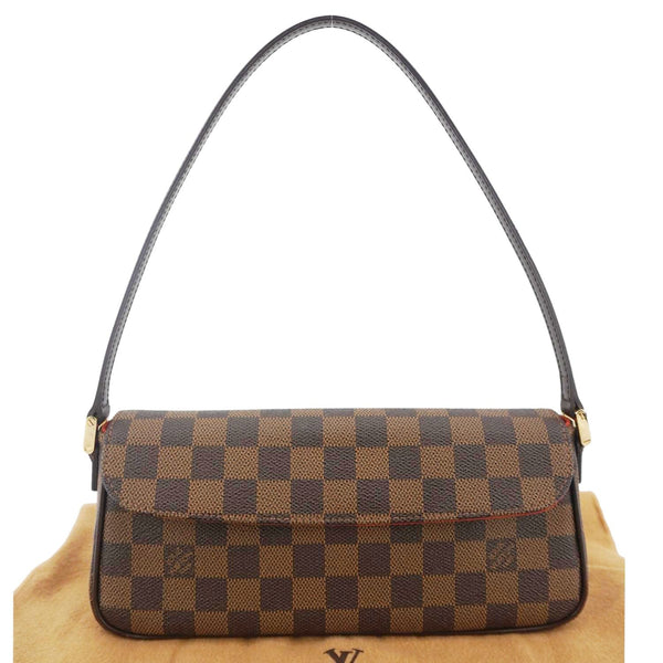 LOUIS VUITTON Recoleta Damier Ebene Brown Shoulder Bag Brown