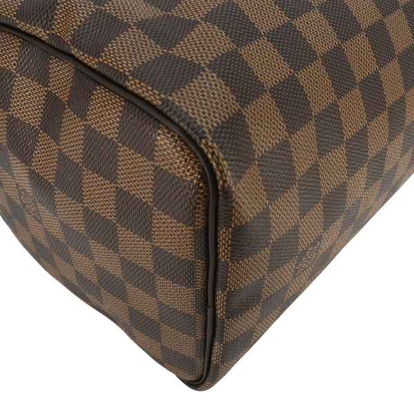 LOUIS VUITTON Speedy 25 Damier Ebene Satchel Bag Brown