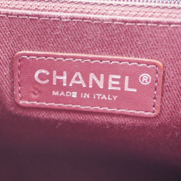 CHANEL Braided With Style Quilted Leather Drawstring Backpack Burgundy