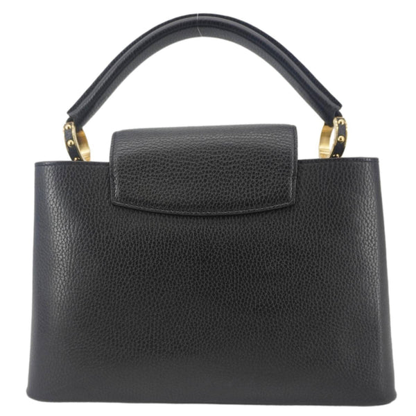 LOUIS VUITTON Capucines PM Mechanical Flower Taurillon Leather Shoulder Bag Black