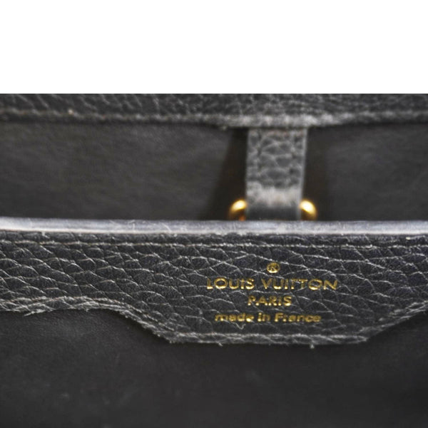 LOUIS VUITTON Capucines PM Mechanical Flower Taurillon Leather Shoulder Bag Black