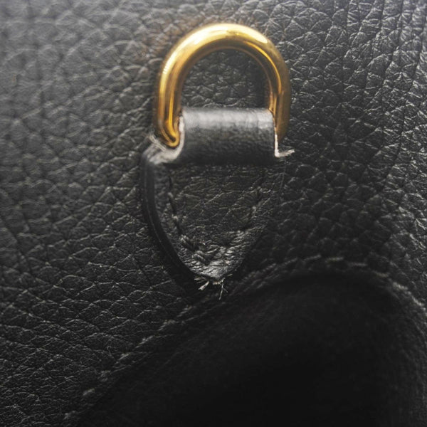 LOUIS VUITTON Capucines PM Mechanical Flower Taurillon Leather Shoulder Bag Black