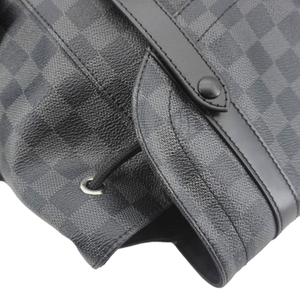 LOUIS VUITTON Christopher Damier Graphite Backpack Bag Black