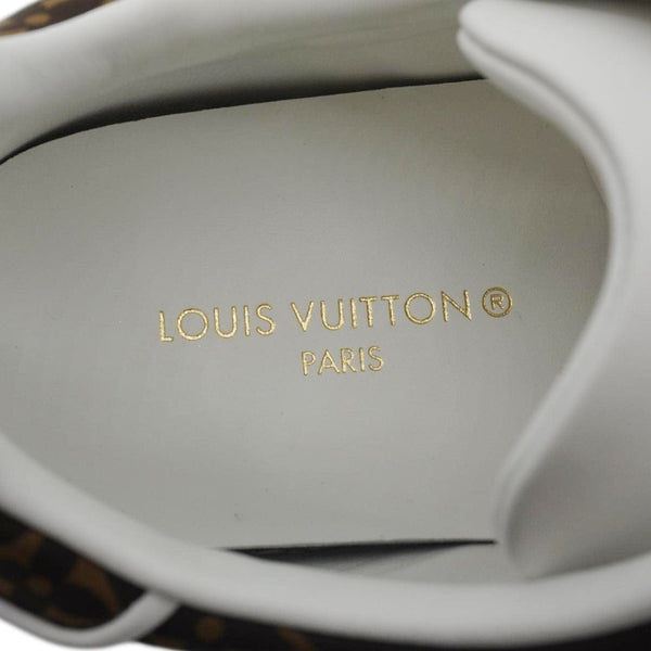 LOUIS VUITTON Timeout Trainers Monogram Nylon Sneakers White Size 37