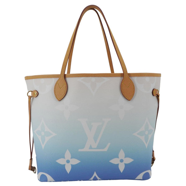 LOUIS VUITTON Neverfull MM By The Pool Monogram Giant Tote Bag Blue