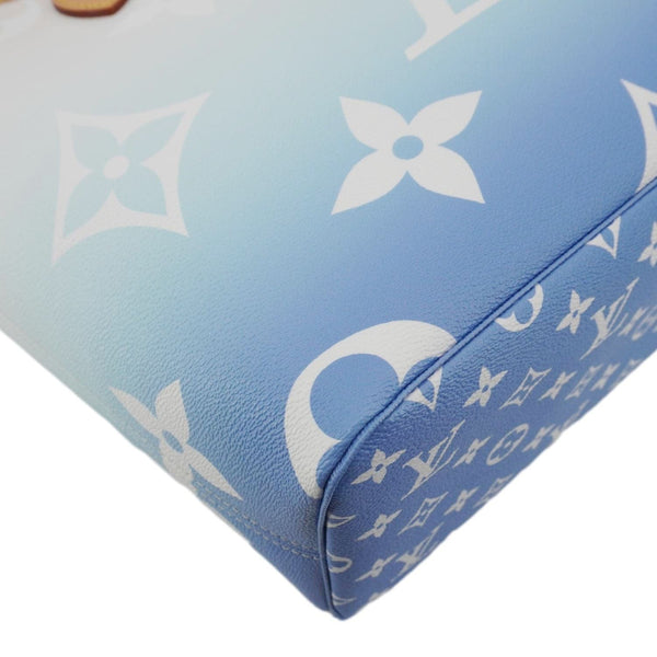 LOUIS VUITTON Neverfull MM By The Pool Monogram Giant Tote Bag Blue