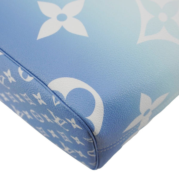 LOUIS VUITTON Neverfull MM By The Pool Monogram Giant Tote Bag Blue