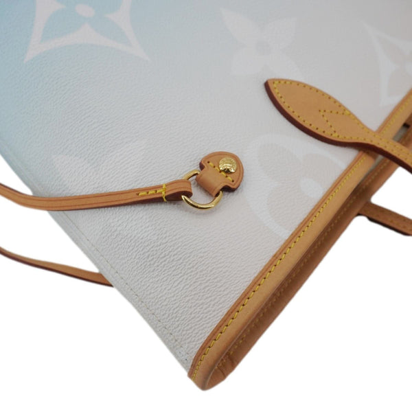 LOUIS VUITTON Neverfull MM By The Pool Monogram Giant Tote Bag Blue