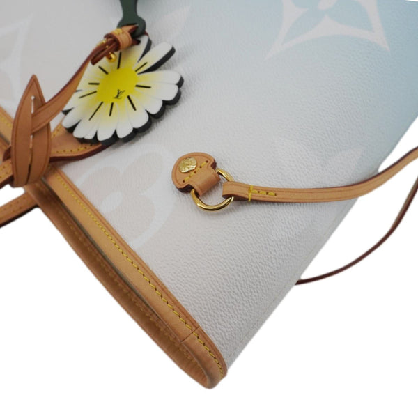 LOUIS VUITTON Neverfull MM By The Pool Monogram Giant Tote Bag Blue