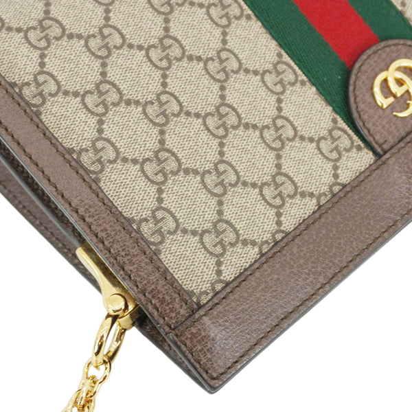 GUCCI Ophidia Medium GG Supreme Canvas Shoulder Bag Beige 503877