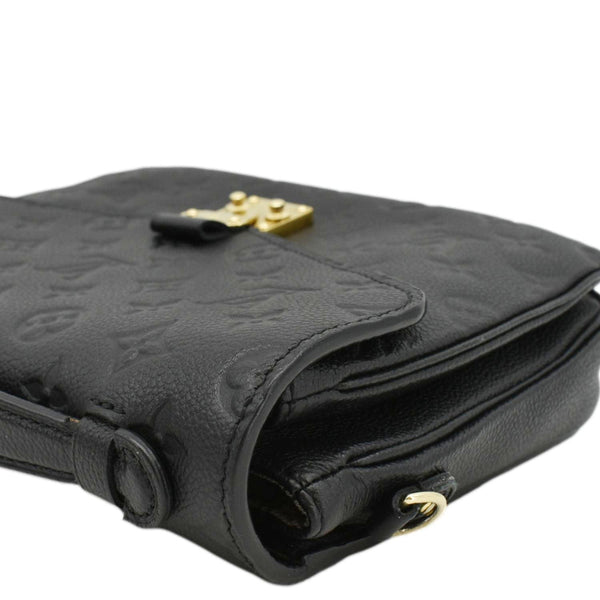LOUIS VUITTON Metis Pochette Empreinte Leather Crossbody Bag Black