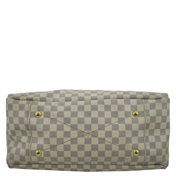 LOUIS VUITTON Artsy MM Damier Azur Hobo Bag White