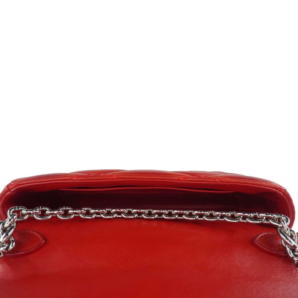LOUIS VUITTON GO-14 PM Malletage Leather Shoulder Bag Red