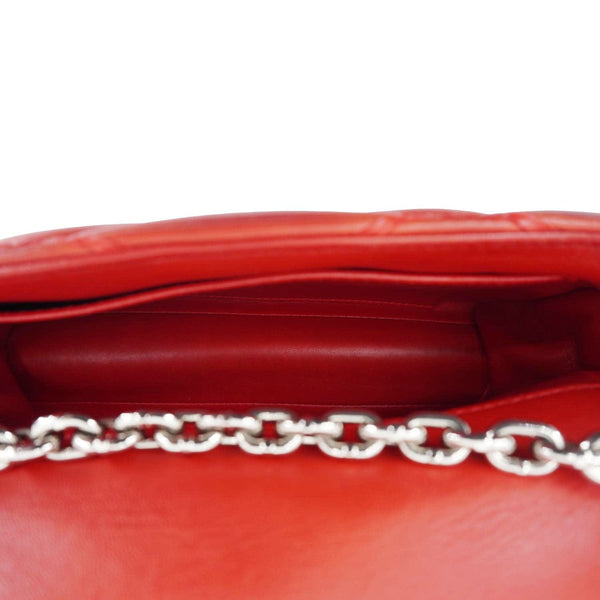 LOUIS VUITTON GO-14 PM Malletage Leather Shoulder Bag Red