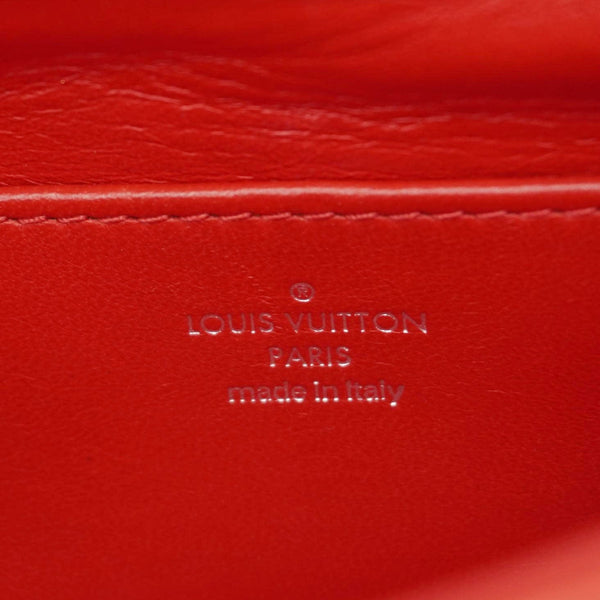 LOUIS VUITTON GO-14 PM Malletage Leather Shoulder Bag Red