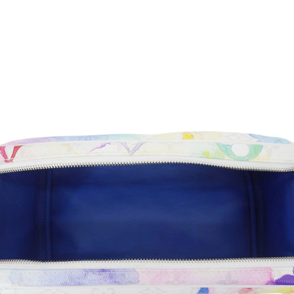 LOUIS VUITTON Watercolor Dopp Kit Monogram Coated Canvas White Toiletry Pouch