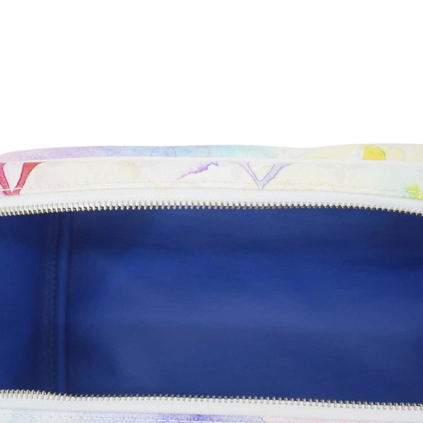 LOUIS VUITTON Watercolor Dopp Kit Monogram Coated Canvas White Toiletry Pouch