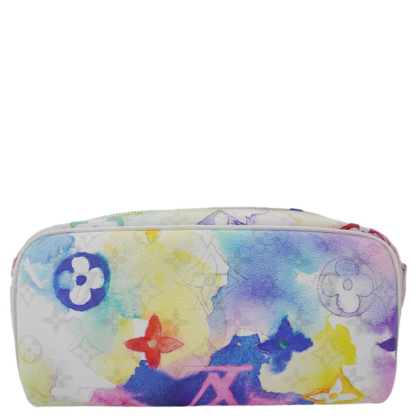 LOUIS VUITTON Watercolor Dopp Kit Monogram Coated Canvas White Toiletry Pouch