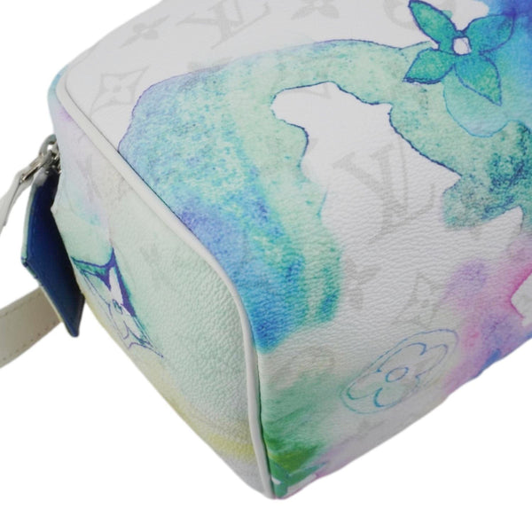 LOUIS VUITTON Watercolor Dopp Kit Monogram Coated Canvas White Toiletry Pouch