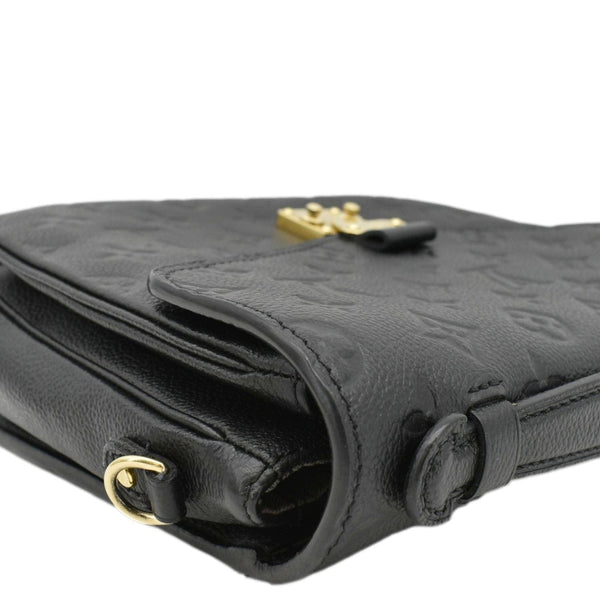 LOUIS VUITTON Metis Pochette Empreinte Leather Crossbody Bag Black