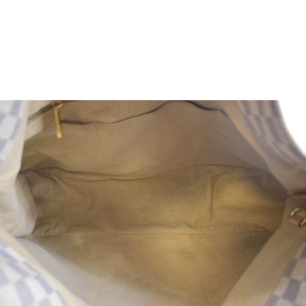 LOUIS VUITTON Artsy MM Damier Azur Hobo Bag White