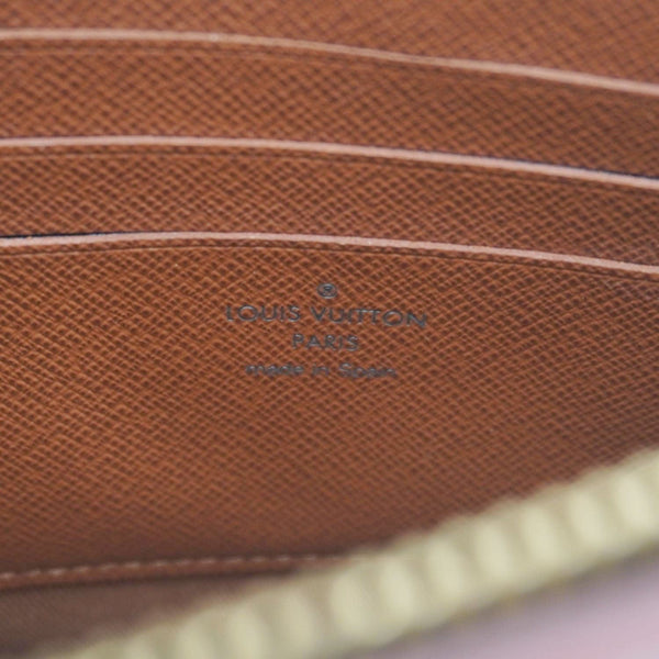 LOUIS VUITTON Legacy Monogram Canvas Chain Clutch Brown